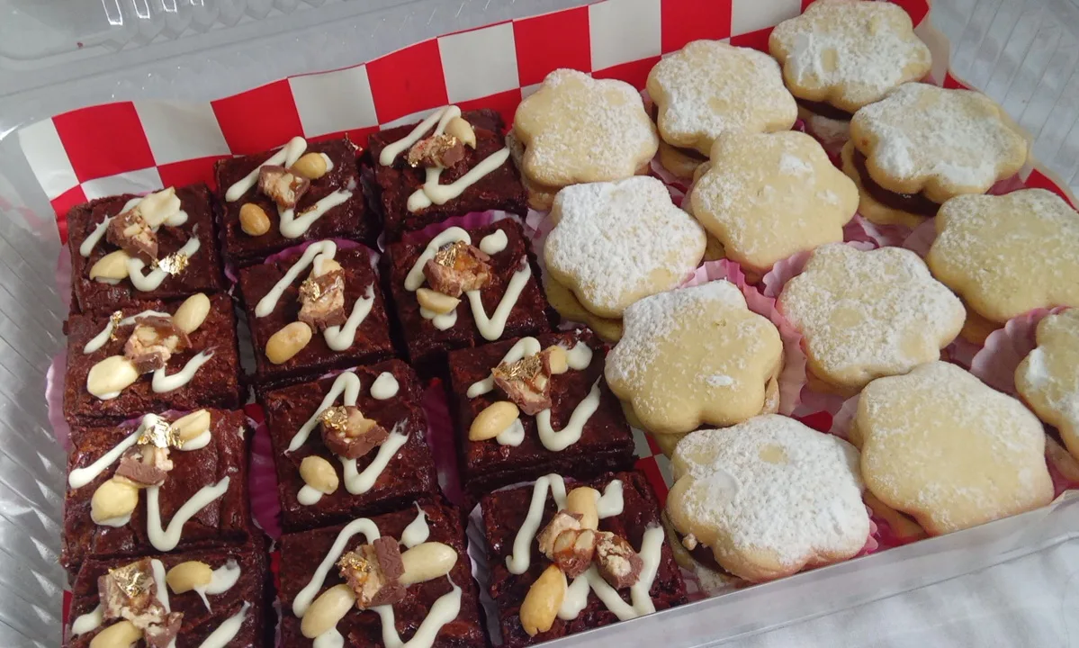 Brownie y alfajores